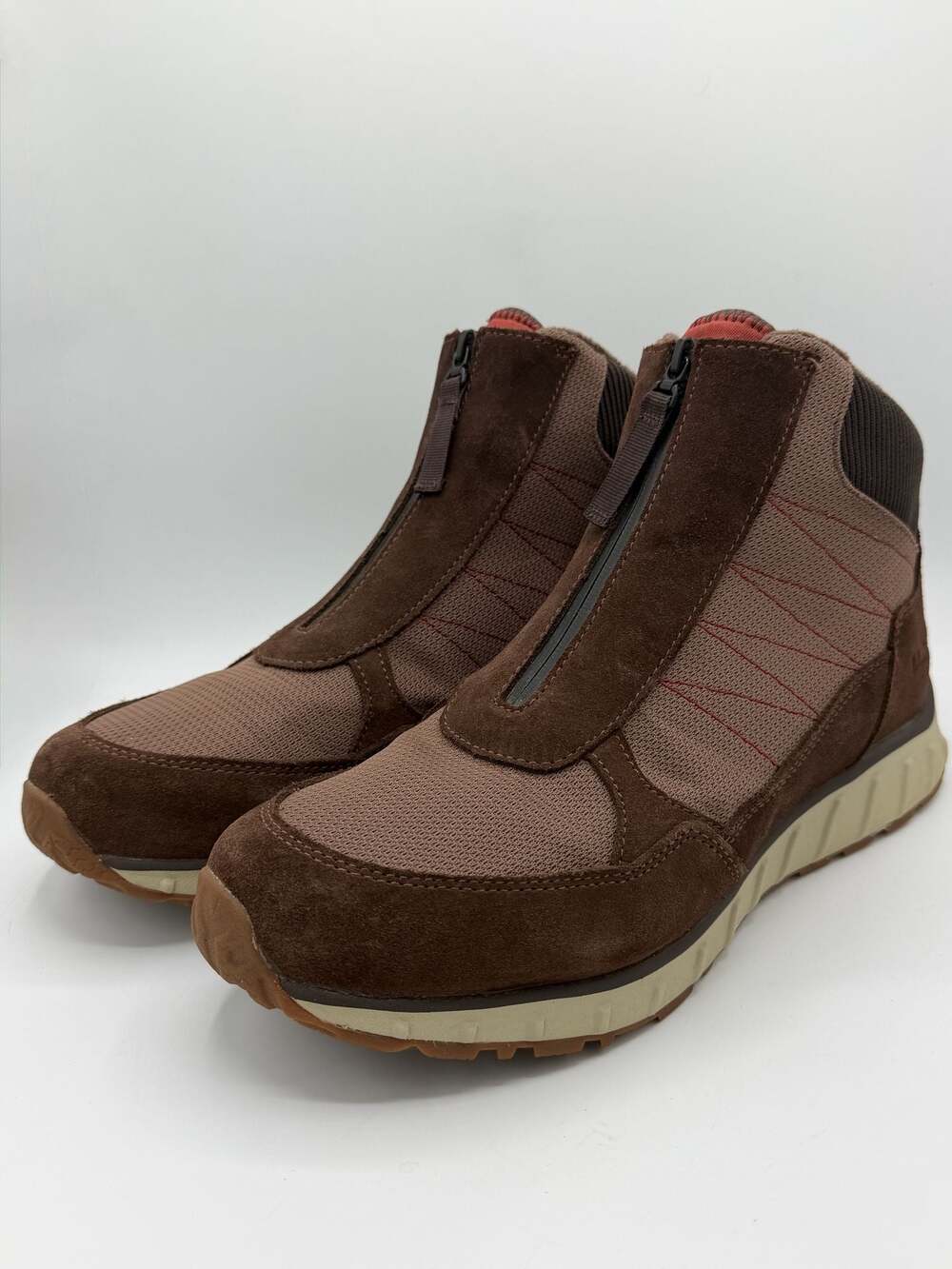 L.L.Bean Snow Sneaker 5” Zip Front Boots PrimaLoft 200g Brown Mens 12